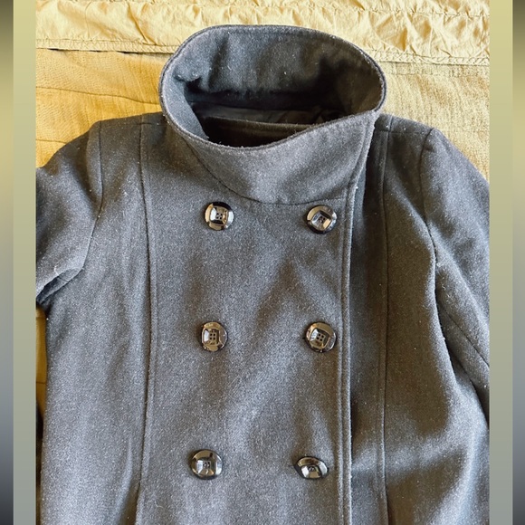VERY VERY Wool and Cashmere Gray Coat Small - Picture 6 of 8